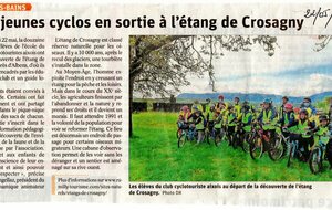 Ecole Française de Vélo (EFV) en cyclo découverte à l'étang de Crosagny
