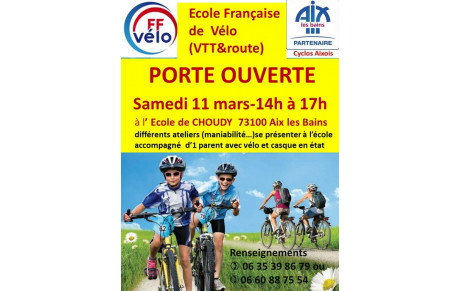 le 11 mars 2023 à l Ecole de Choudy : le matin Parcours Orientation  l'après midi Porte Ouverte