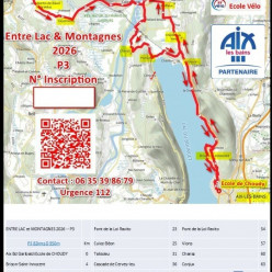 P3 : 82 Kms D 950m départ 8h à 8h30 conseillé
